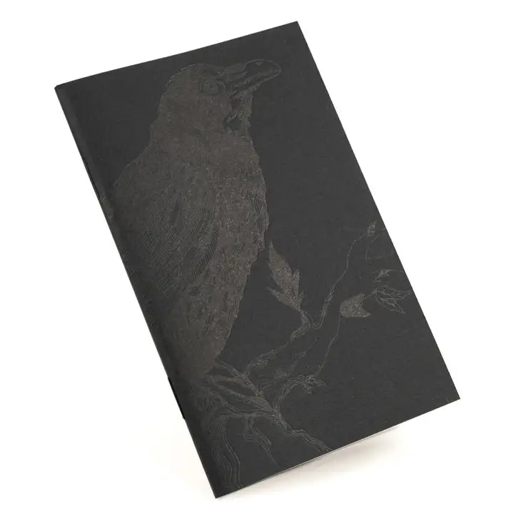 Mini Notebook: Monochromatic Raven