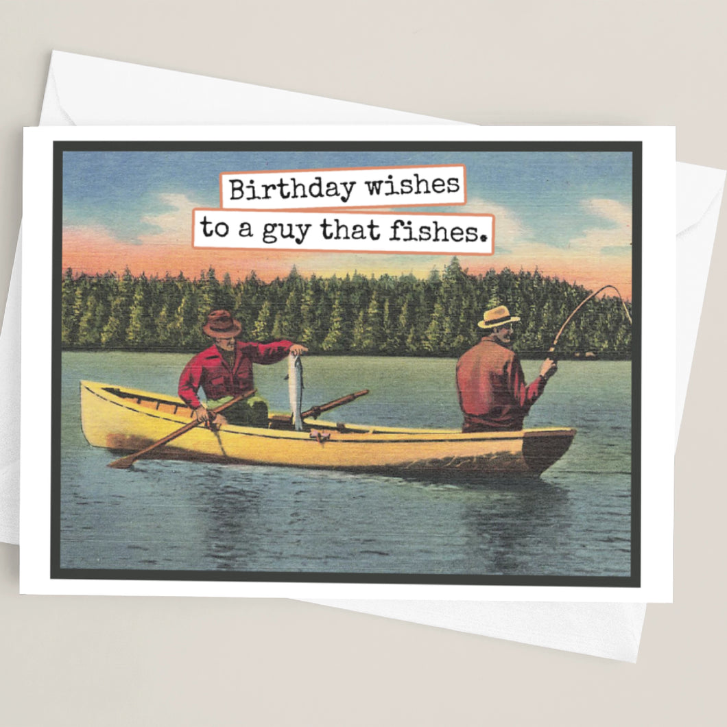 Greeting Card: To a Guy That Fishes