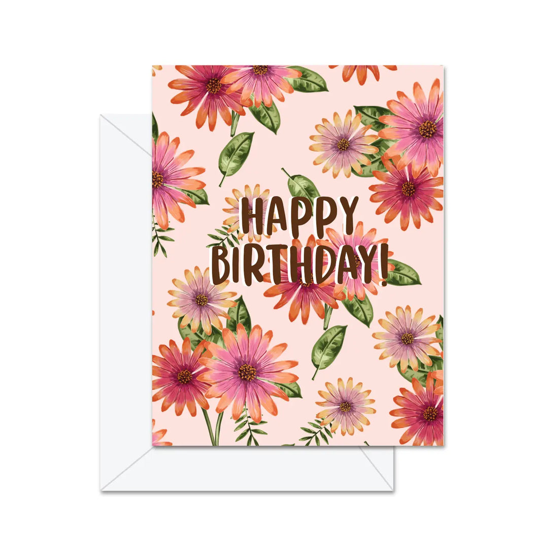 Greeting Card: Happy Birthday (Daisies)