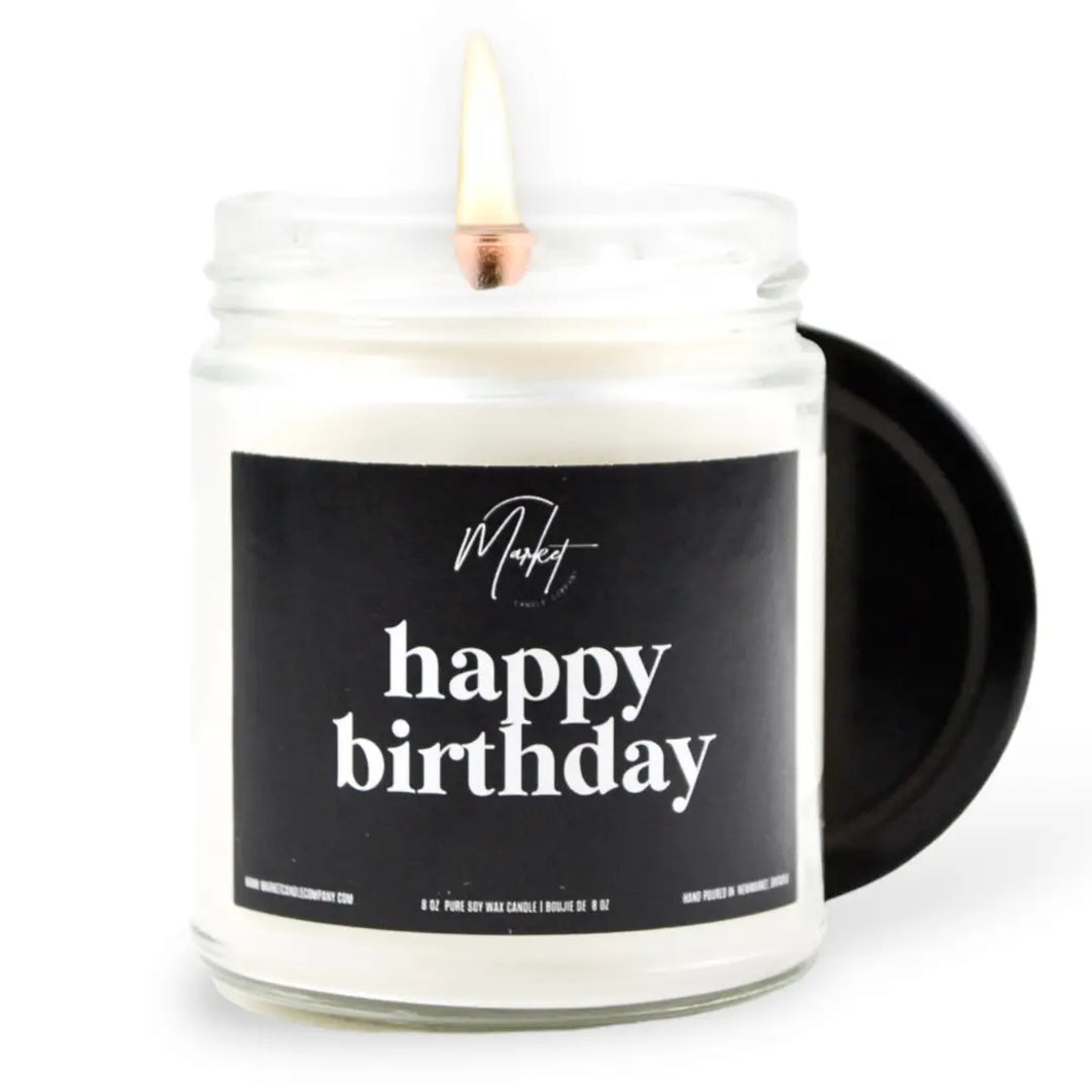 Candle: Happy Birthday Soy Candle