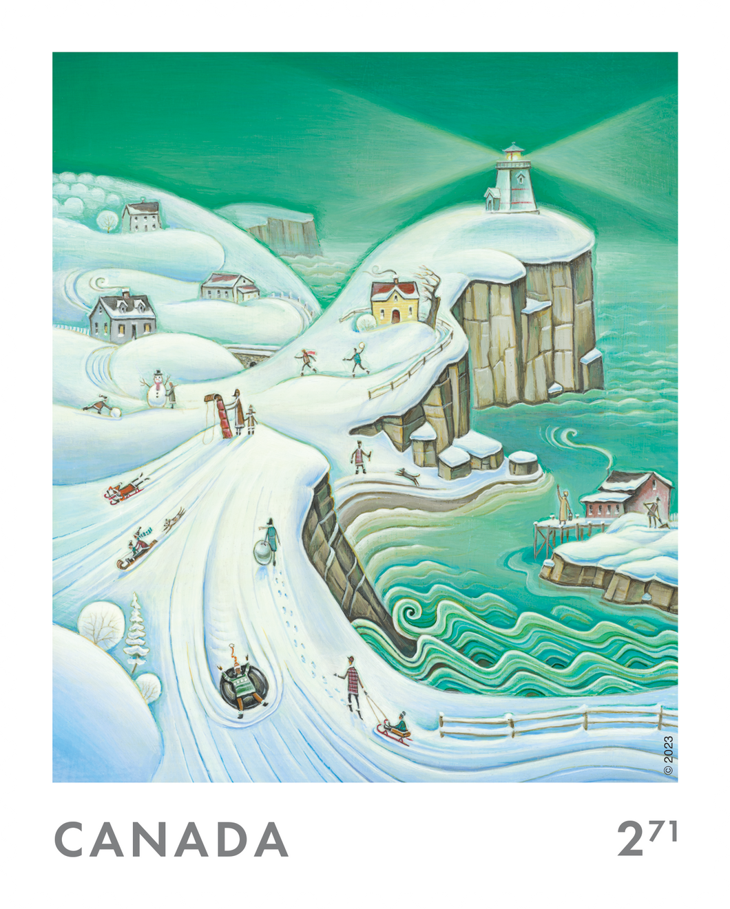 Canadian Postage: 2023 Holiday Winter Scene International Stamps