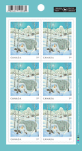 Load image into Gallery viewer, Canadian Postage: 2023 Holiday Winter Scene USA Stamps
