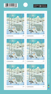 Canadian Postage: 2023 Holiday Winter Scene USA Stamps