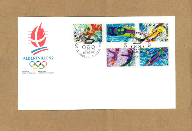 Canada Post Vintage: 1992 Albertville Olympics First Day Cover
