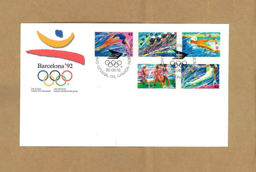 Canada Post Vintage: 1992 Barcelona Olympics First Day Cover