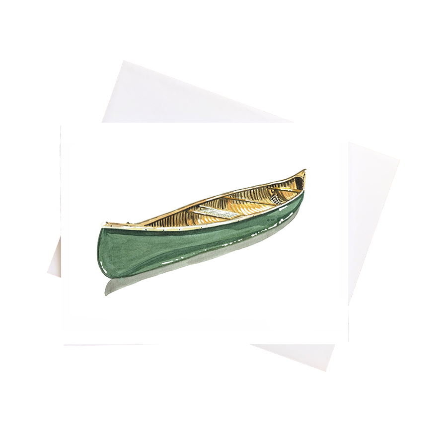 Greeting Card: Canoe