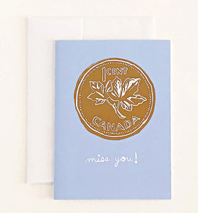 Greeting Card: Miss You, Penny!