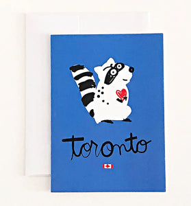 Greeting Card: Toronto Raccoon