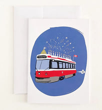 Load image into Gallery viewer, Greeting Card: Birthday Streetcar

