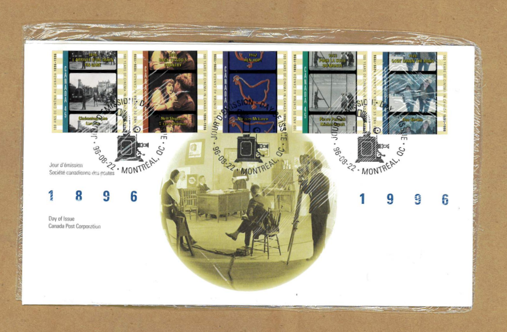 Canada Post Vintage: 1996 Cinema in Canada First Day Cover