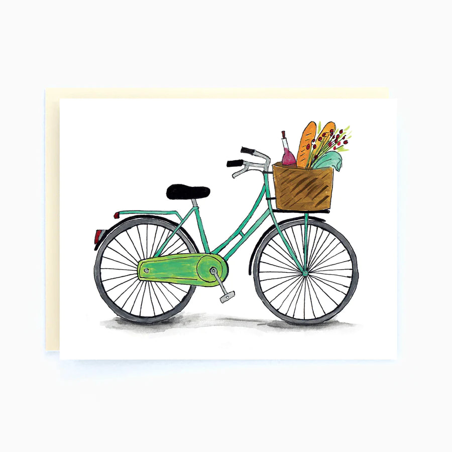 Greeting Card: Picnic Bicycle