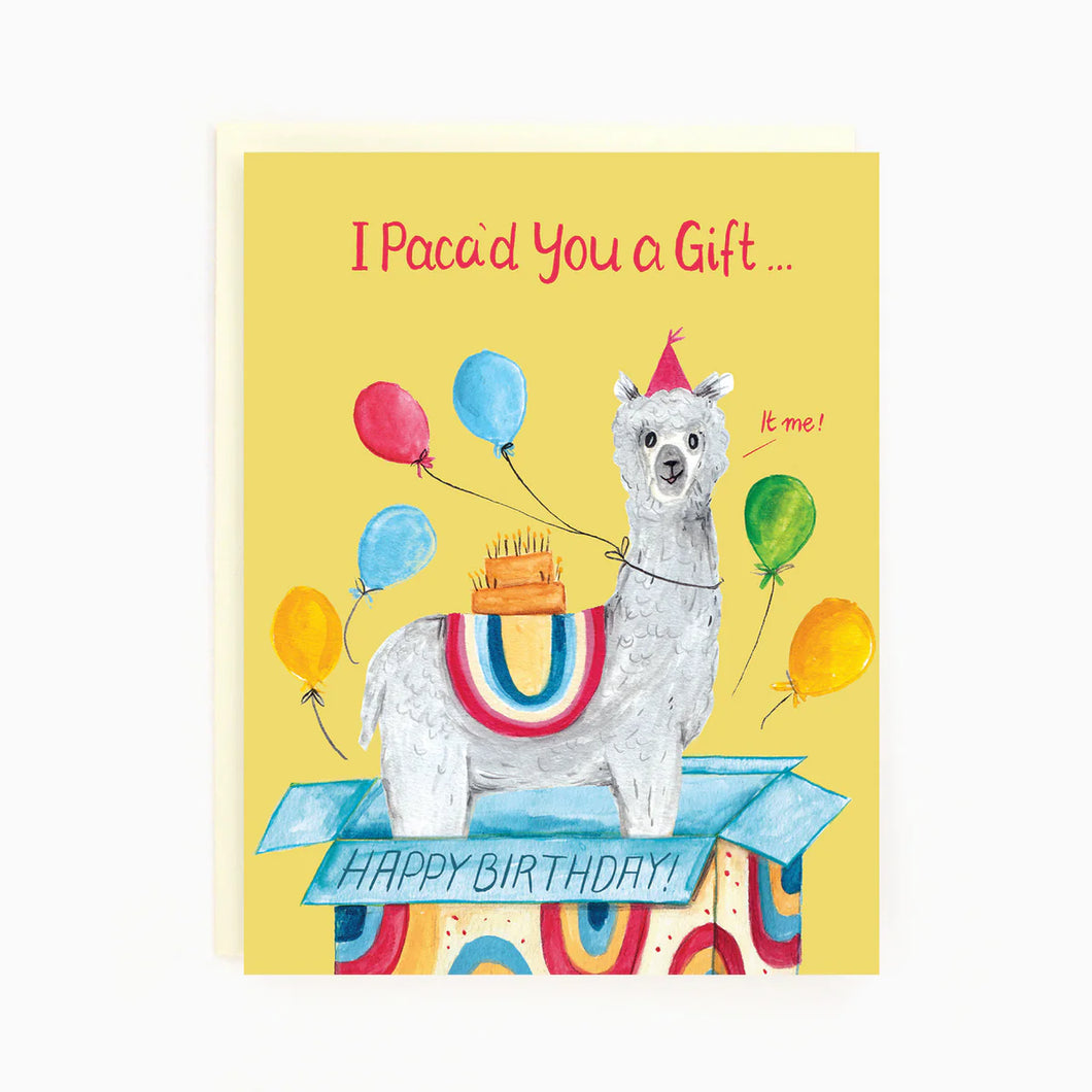 Greeting Card: Birthday Alpaca