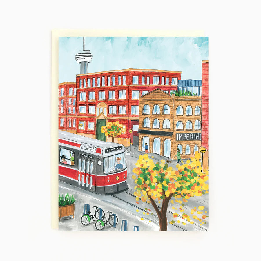 Greeting Card: KING WEST IN AUTUMN