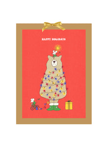 Boxed Greeting Cards: Holiday Bear Tree