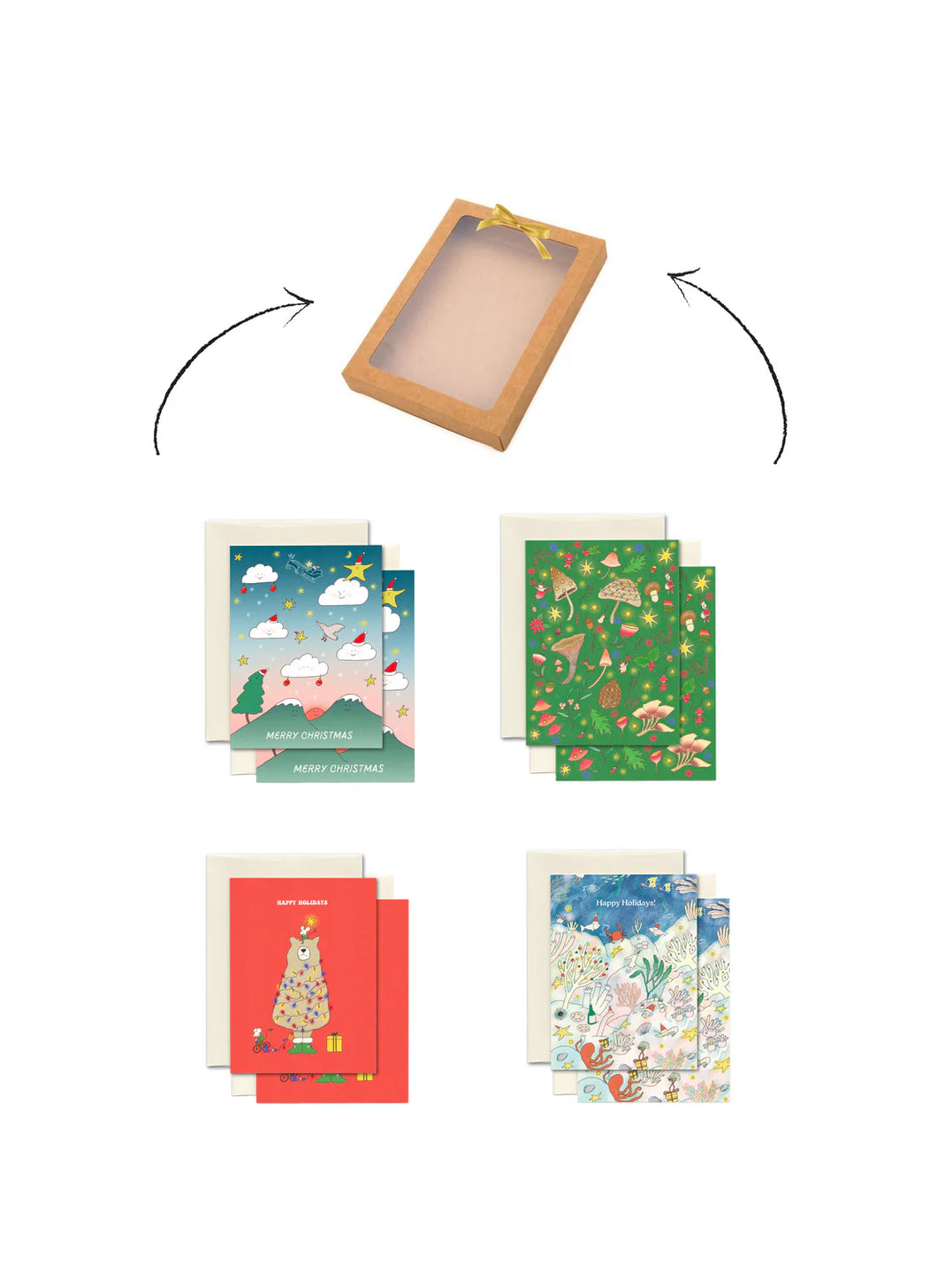 Boxed Greeting Cards: Mixed Holiday