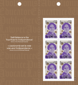 Canadian Postage: 2024 Mary Ann Shadd Domestic Stamps