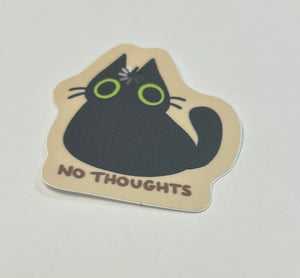 Sticker: no thoughts