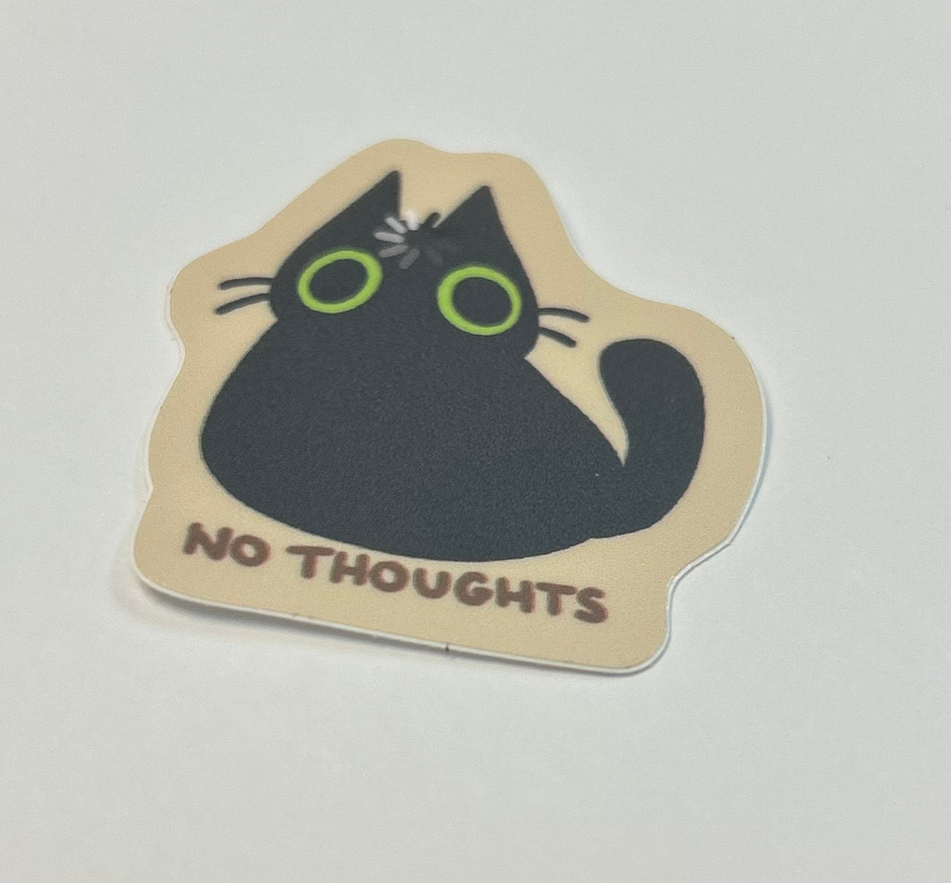 Sticker: no thoughts