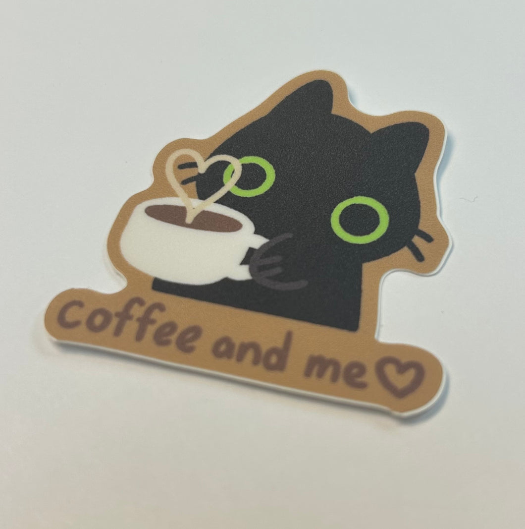 Sticker: coffee and me