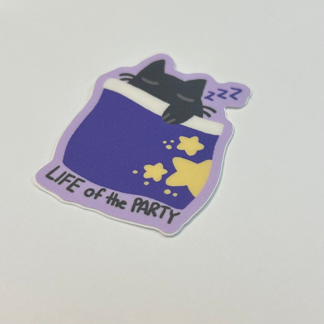 Sticker: life of the party