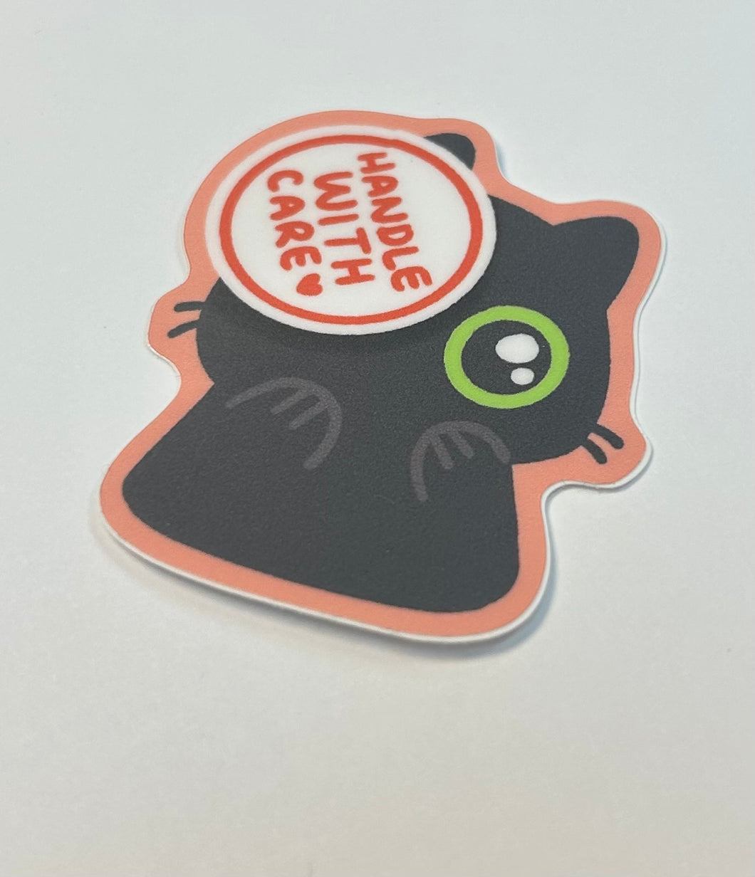 Sticker: handle with care