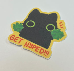 Sticker: get hyped!!!
