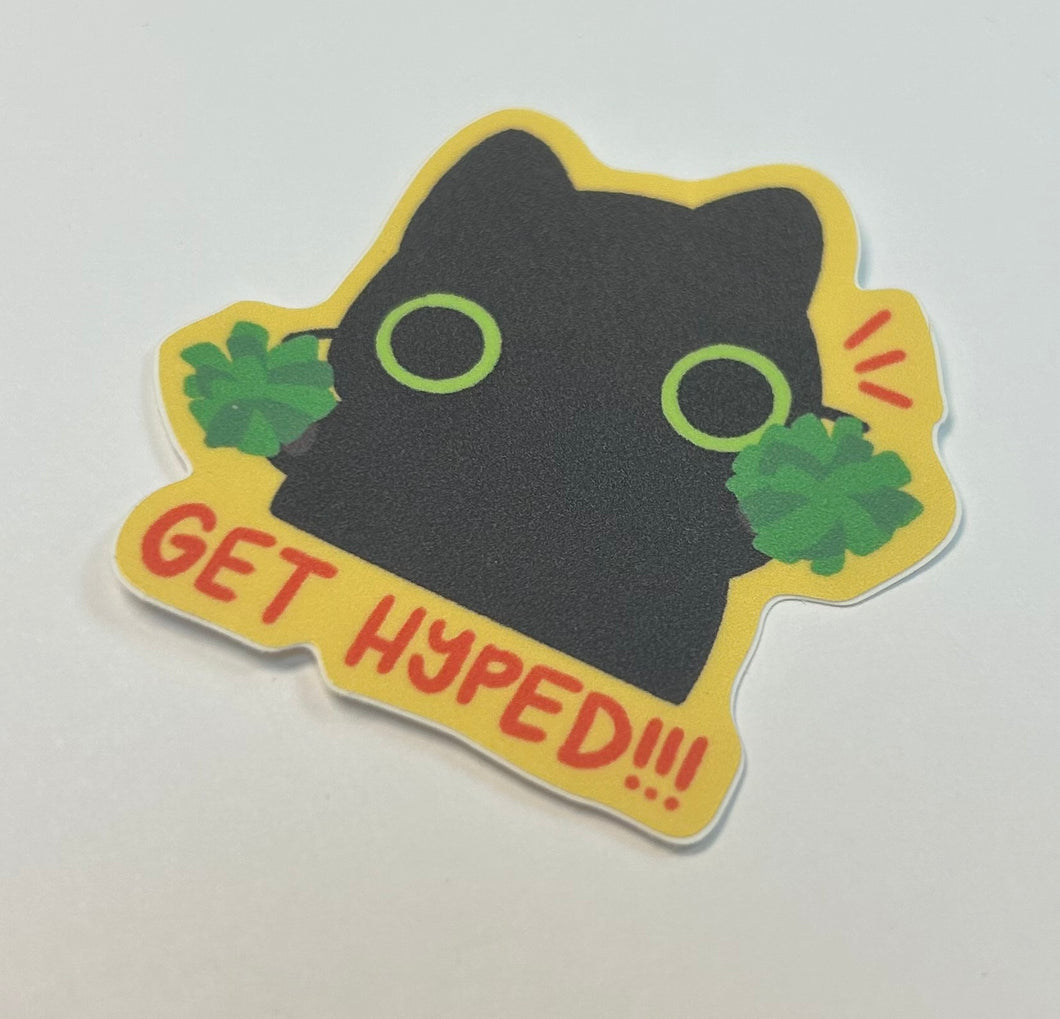Sticker: get hyped!!!