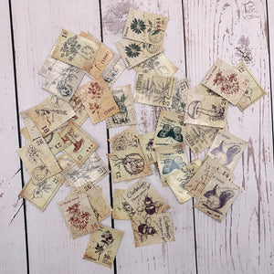 Sticker Pack: Vintage-Themed Stamps