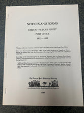 Load image into Gallery viewer, Book: Notices and Forms - Duke Street Post Office 1833-1839
