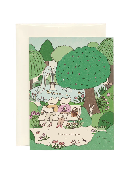 Greeting Card: Love in the Park