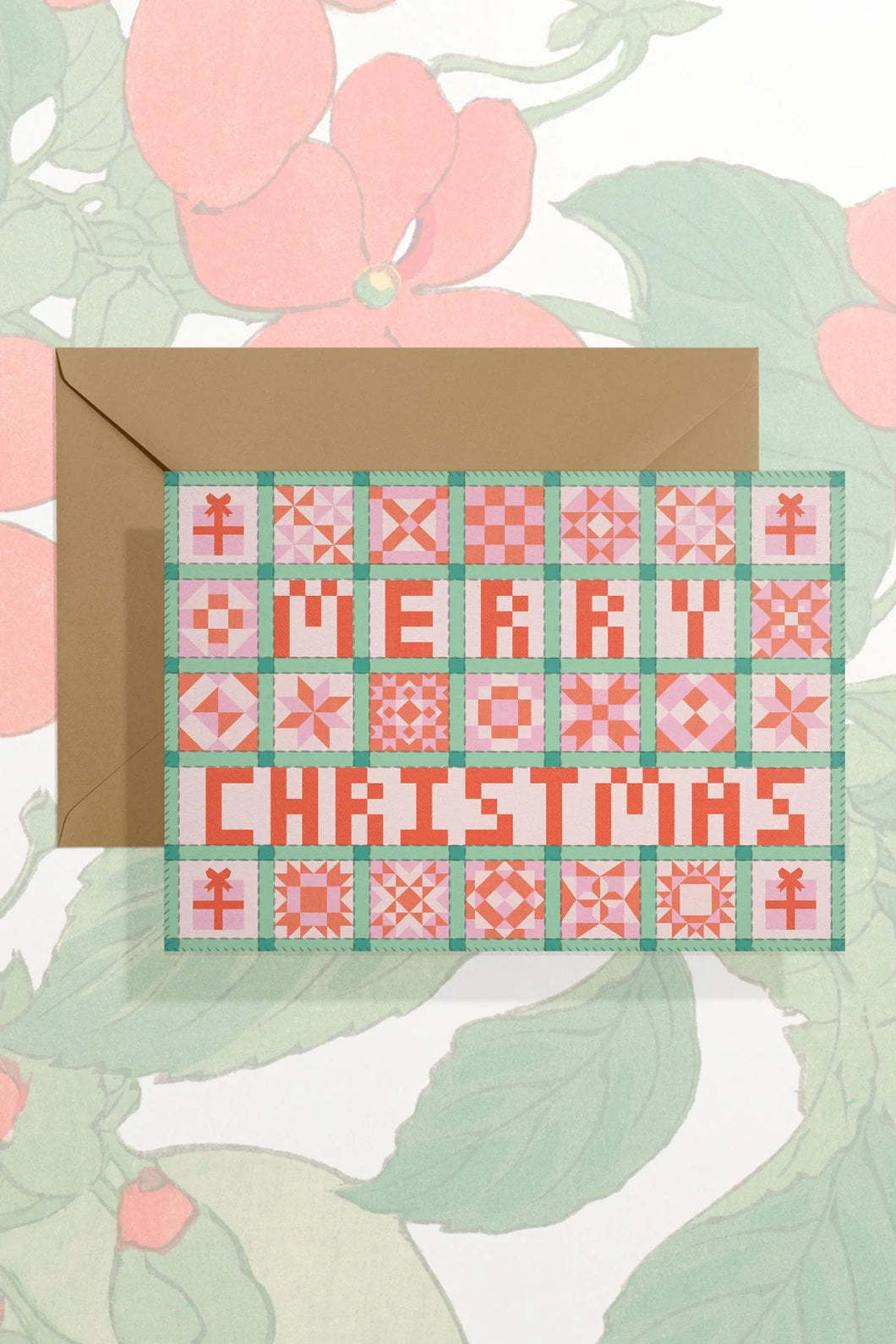 Greeting Card:  Merry Christmas (Patchwork)