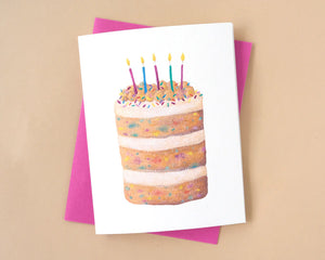 Greeting Card: Confetti Cake