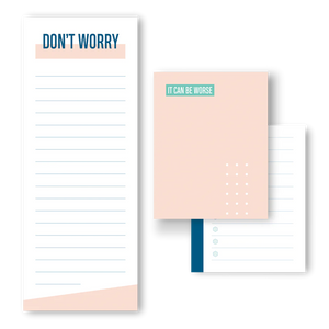 Notepad Set: Don't Worry / It Can Be Worse
