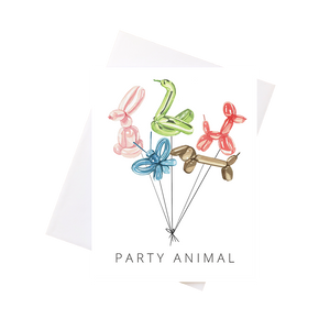 Greeting Card: Party Balloon Animals