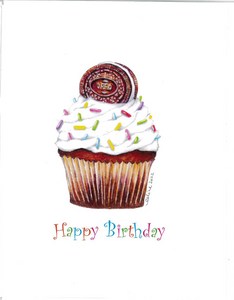 Greeting Card: Happy Birthday Cupcake