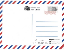 Load image into Gallery viewer, Postcard: Toronto&#39;s First Post Office Stamp
