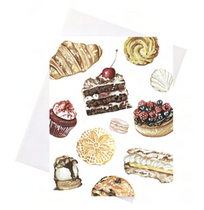 Greeting Card: Pastry Pattern