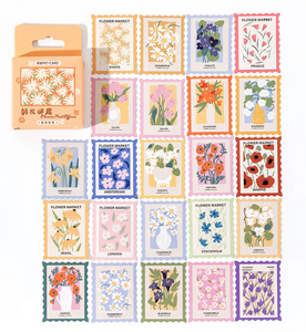 Sticker Pack: Mini Sticker Boxes (Die Cut Stamp-Style)