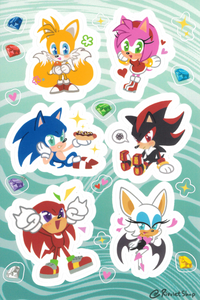 Sticker Sheet: Sonic and Friends