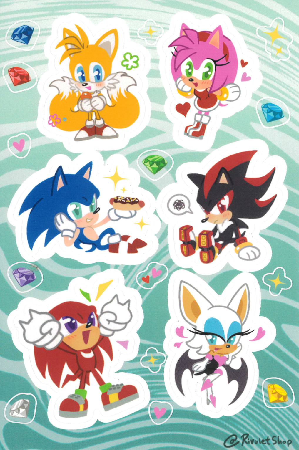 Sticker Sheet: Sonic and Friends