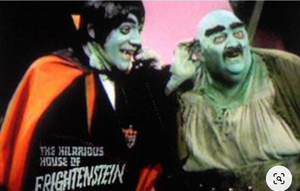 Postcard: THE HILARIOUS HOUSE OF FRIGHTENSTEIN