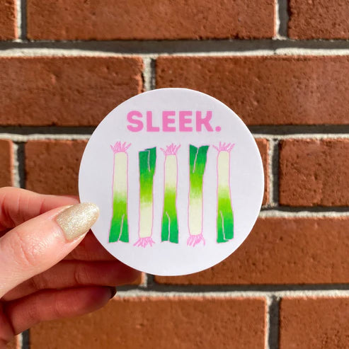 Sticker: Sleek.