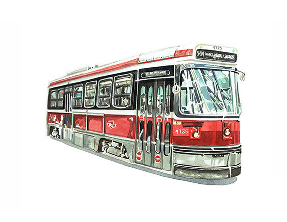 Print: 504 Streetcar