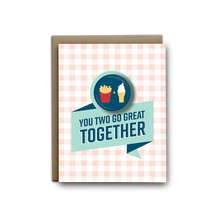 Load image into Gallery viewer, Greeting Card: Go Great Together - Fries &amp; Ice-Cream
