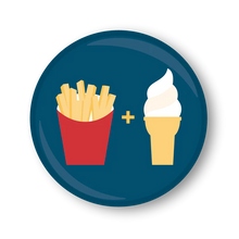 Load image into Gallery viewer, Greeting Card: Go Great Together - Fries &amp; Ice-Cream
