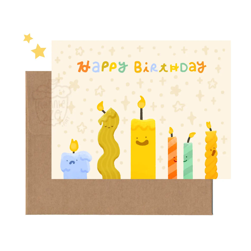 Greeting Card: Happy Birthday Candles
