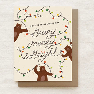 Greeting Card: Beary, Merry & Bright