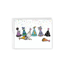 Load image into Gallery viewer, Greeting Card: Birthday Hats (Rat in a Hat)
