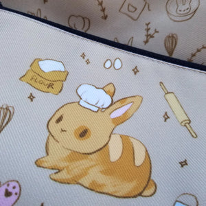 Zipper Pouch: Chef Bunny