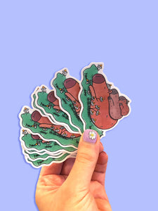 Sticker: Sleepy Capybaras